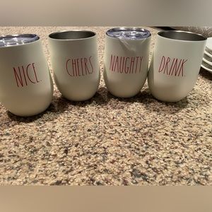 Rae Dunn insulated wine glasses